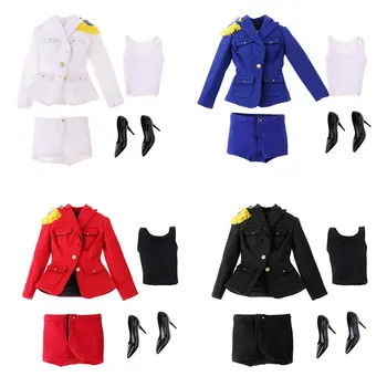 

1/6 Woman Doll Clothes Set Clothing Uniform Outfit Costume for 12 Inch Female Action Figure Doll Accessories Decoration Toy Gift