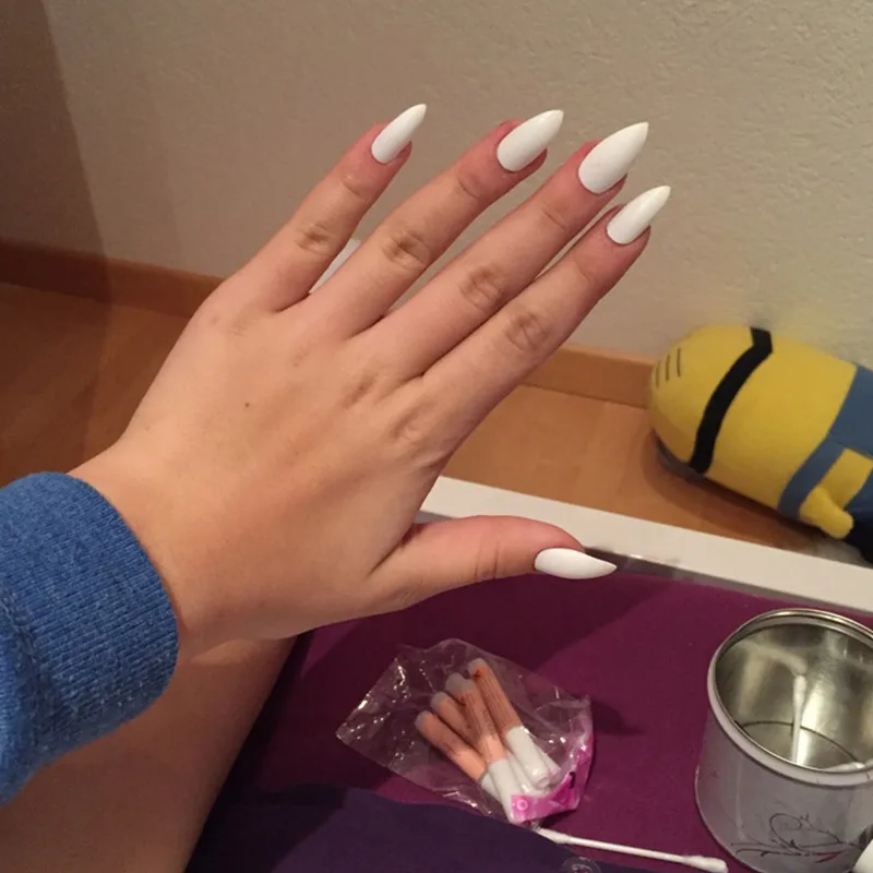600 шт. искусственные овальные шпильки для дизайна ногтей|false fake nail|fake nail tipsartificial