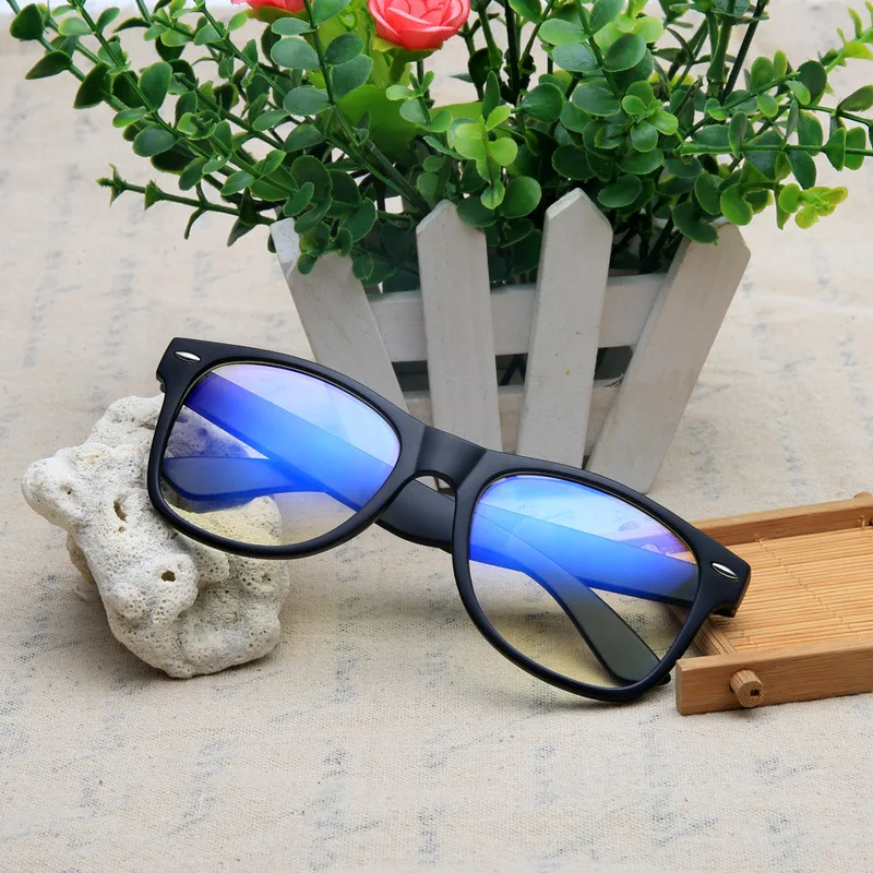 Новости очки для компьютера оправа для очков мужские и женские солнцезащитные очки синее покрытие антибликовое анти УФ Oculos de Grau 713