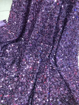 

nice looking S-10279 French African Lace Fabric with sequins Nigerian Tissu Mesh India Lace