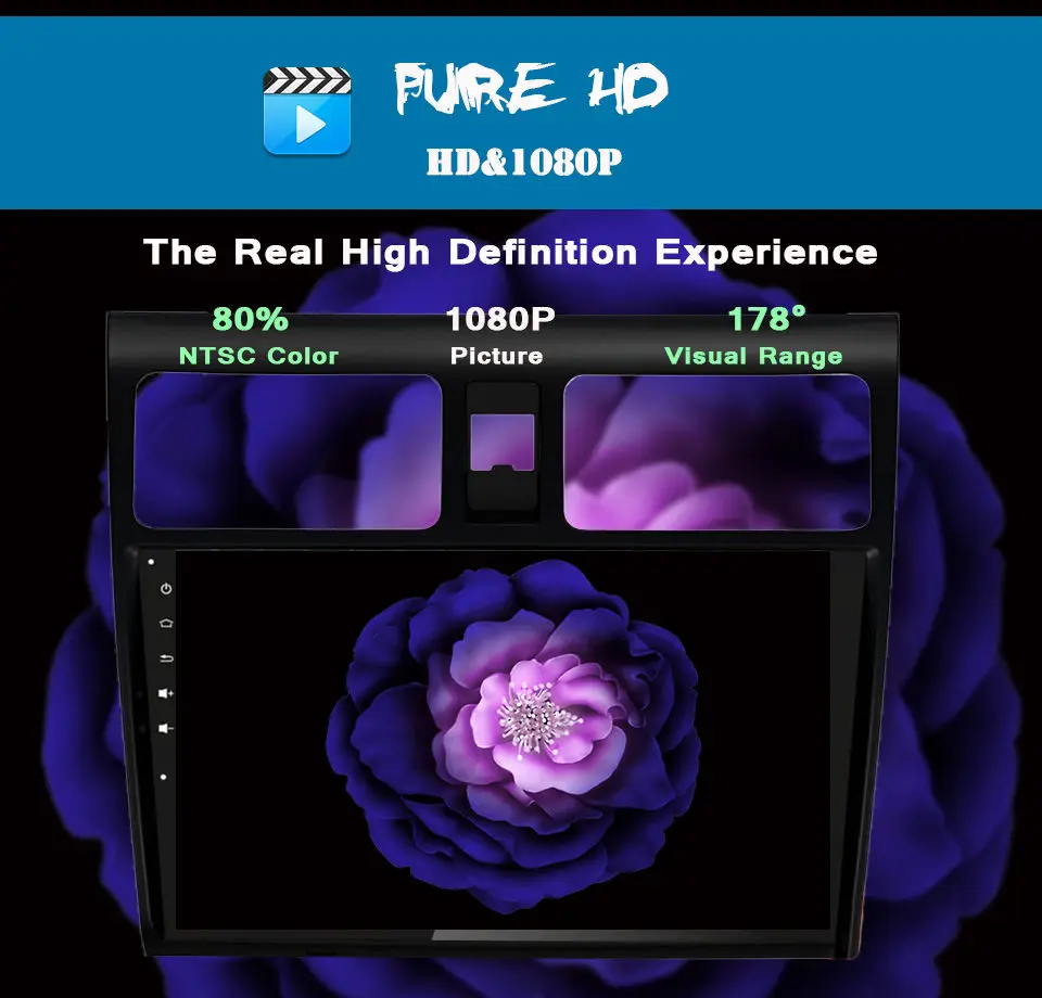 Sale 2 din 1024*600 Android 9.0 CAR DVD PLAYER FOR suzuki swift 2004 2005 2006 2007 2008 2009 2010 bluetooth gps navi MAP Headunit 3