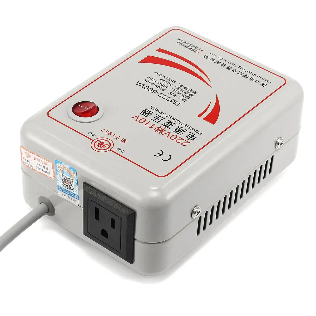 Transformador de Tensão Conversor de Voltagem Bobina de Cobre 220v a 110v Inversor Carregador Step Down 500 Watts Adaptador Puro ac 7 Transformadores