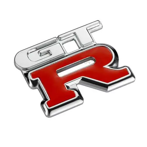 GTR металлическая хромированная 3D Автомобильная эмблема значок наклейка