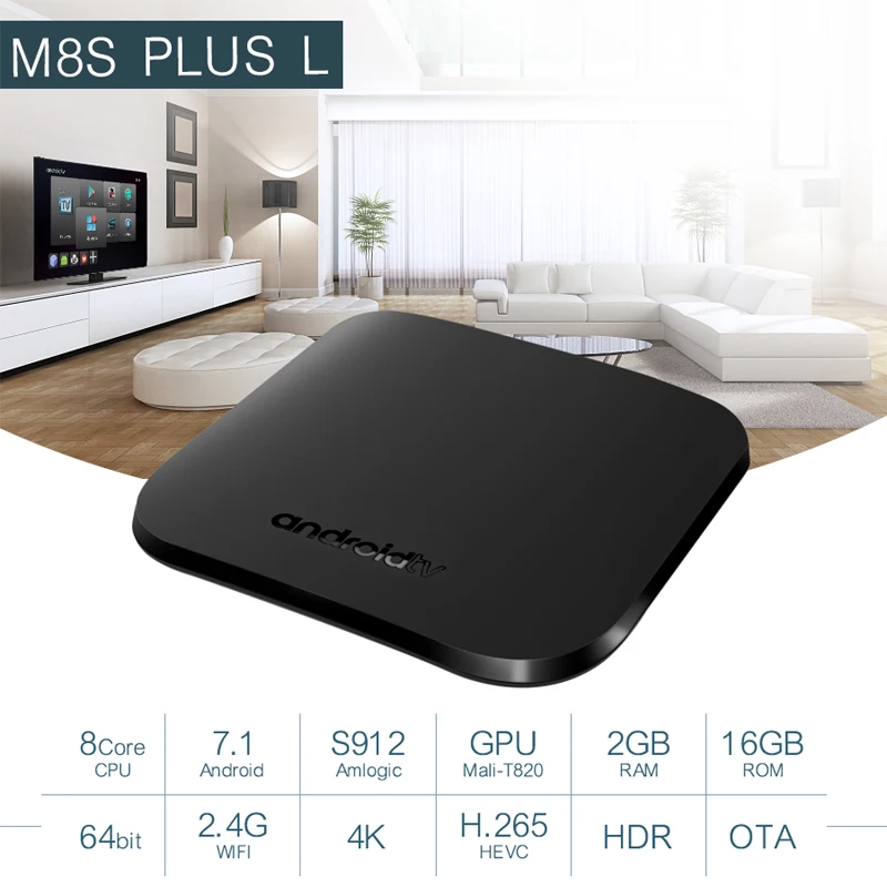 Mecool M8S Plus L Android Smart TV Box Amlogic S912 Octa Core 2GB 16GB 2.4G Wifi TVbox 4K H.265 Streaming Media Player 5pcs DHL Mecool M8S Plus L Android Smart TV Box Amlogic S912 Octa Core 2GB 16GB 2.4G Wifi TVbox 4K H.265 Streaming Media Player 5pcs DHL
