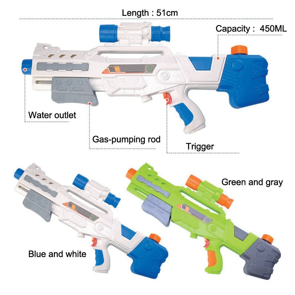 Детский водяной пистолет игрушки высокого давления дальний тяга типа воздушного давления водяной пистолет игрушка случайный цвет