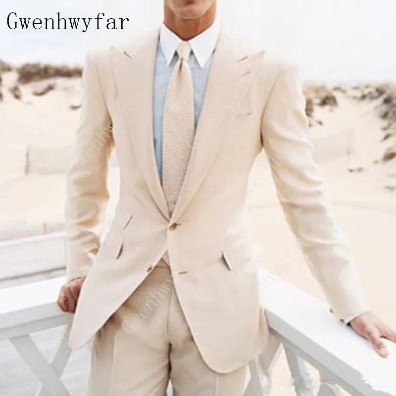 2019-beige-wedding-groomsmen-tuxedos-two