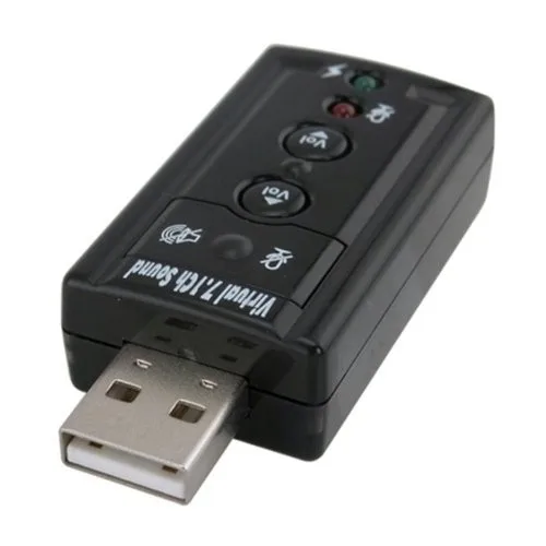 Прямая поставка Внешняя USB звуковая карта 7,1 канальный 3D аудио адаптер с 3,5 мм гарнитура микрофон для ПК настольный ноутбук