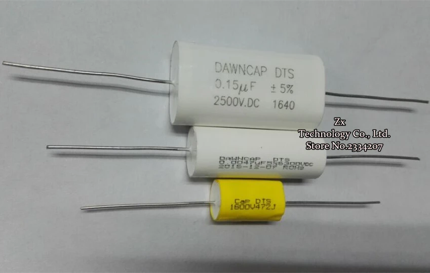 

DTS SERIES 472J 1600VDC 0.0047UF 1600VDC high frequency DC filter capacitor 12 * 20MM In stock ~