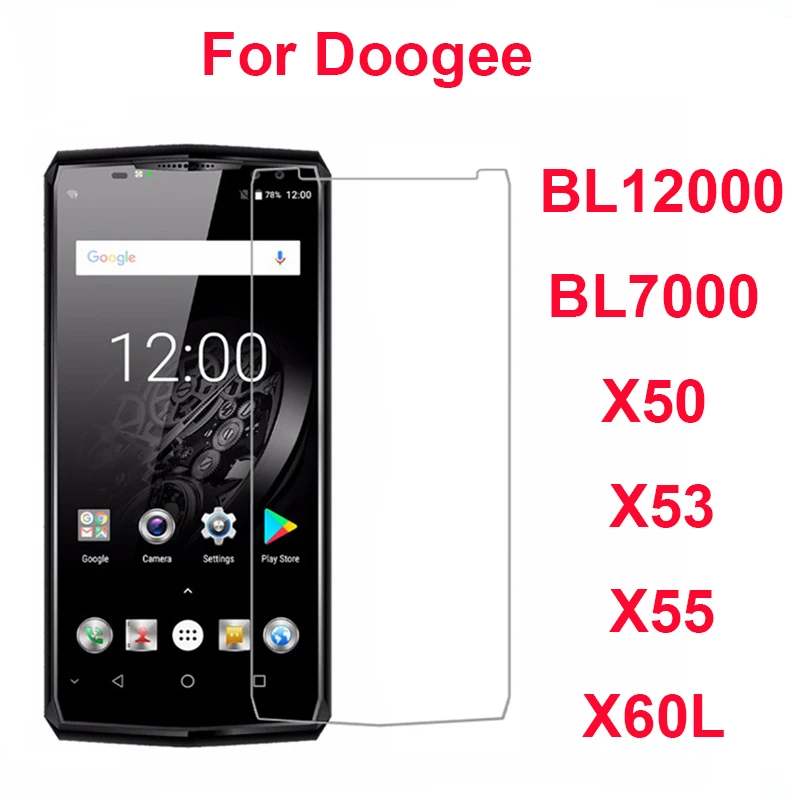 

For Doogee BL12000 X55 X53 BL7000 Tempered Glass Front Film Screen Protector For Doogee BL12000 BL7000 X55 Case Glass Phone Film