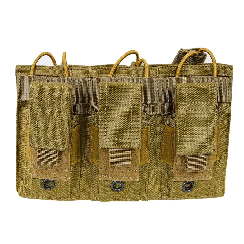 1000D нейлон тактический molle тройной Открытый-топ подсумок для журналов FAST AK AR M4 FAMAS Mag Pouch военный Пейнтбол оборудование Новое