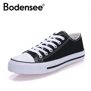 

BODENSEE Women Canvas Shoes Women FashionSummer Casual Sneakers Women Shoes zapa Woman Vulcanize Shoes