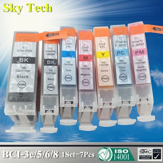 

Compatible Cartridges For BCI-3 BCI-5 BCI-3e , BCI3 BCI5 BCI3e For Canon i950/i960/i965/i990/iP6700D/iP8500/MP950/MP960/Pro9000