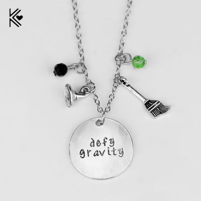 2017 Hot Sell Wicked Musical Lovers' Necklace Set Defy Gravity Handmade DIY Wicked Cartoon Fashion Jewelry Gift For Men Women 2017 Hot Sell Wicked Musical Lovers' Necklace Set Defy Gravity Handmade DIY Wicked Cartoon Fashion Jewelry Gift For Men Women