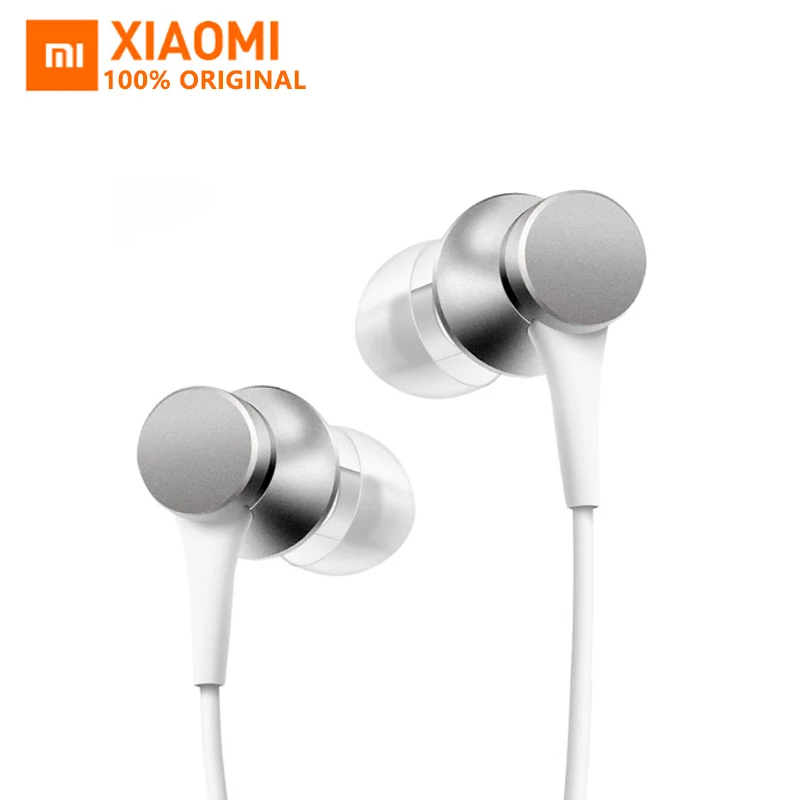 Новинка года Xiaomi поршня Pop 3,5 мм-вкладыши Красочные Провод управления для наушников 1,25 м с микрофоном для смартфонов оригинальная упаковка