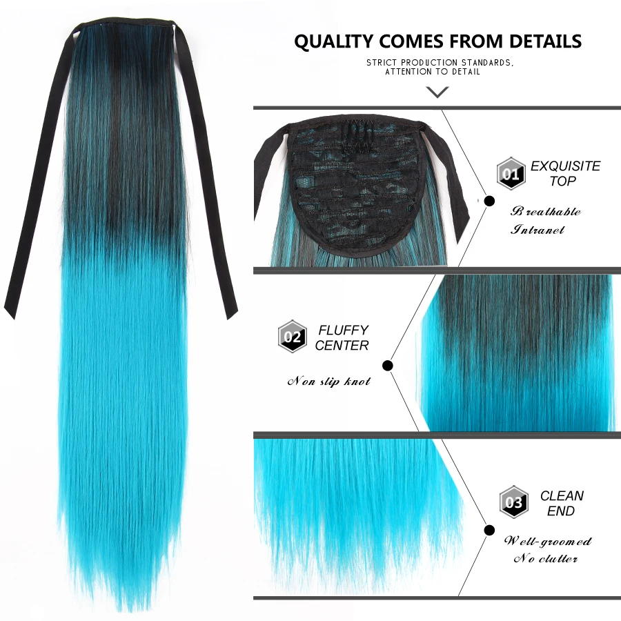 Alileader Drawstring Natural Hair Ponytail Extension Synthetic
