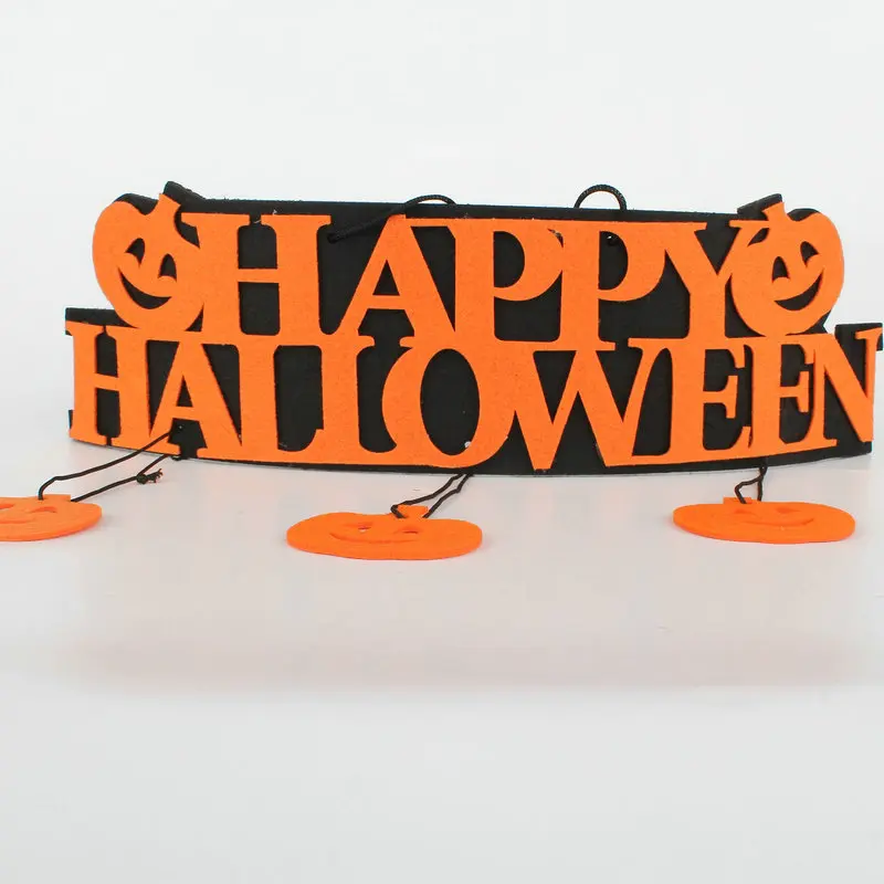 Halloween Decoration Happy Halloween Hanging Pumpkin Hangtag for Window Door Home Decoration