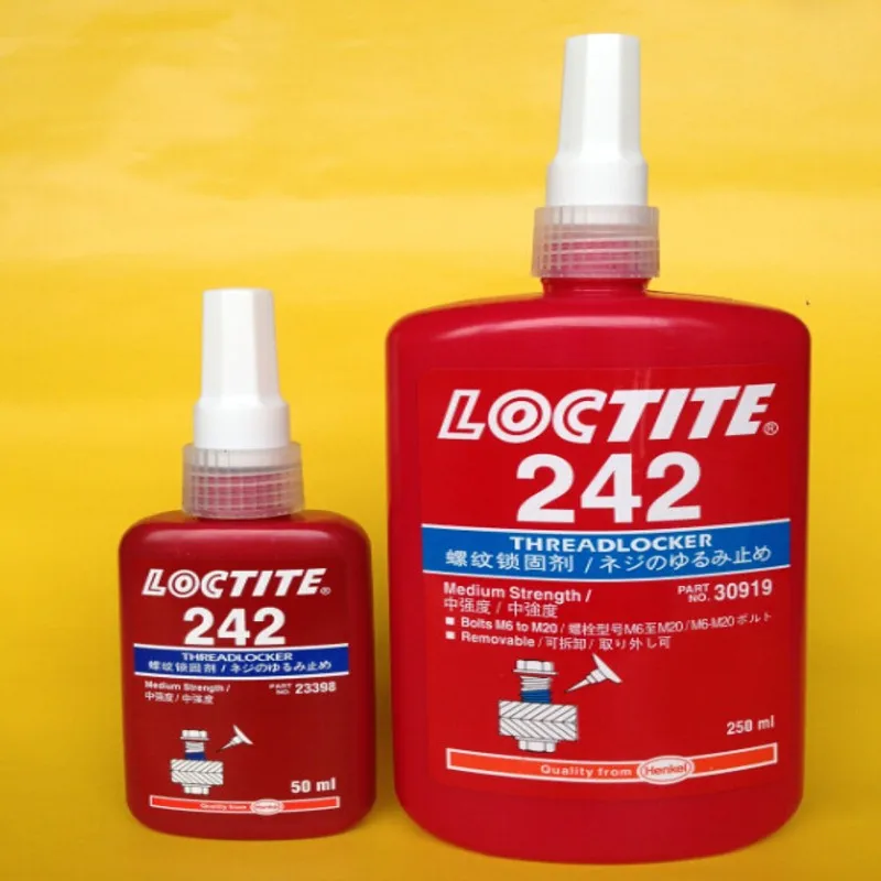 Loctite 242 Клей 50 мл маслостойкость быстрое отверждение Винт клей резьба запирающий агент анаэробный клей