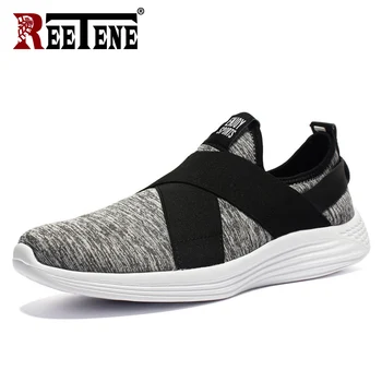 

REETENE Men Casual Shoes Fashion Breathable Shoes For Men Lace-Up Runing Shoes Men Walking Sneakers Tenis Feminino Zapatos