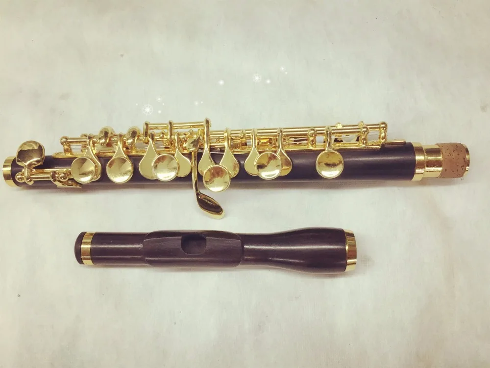 

New Western musical instrument African ebony piccolo flute DEYUE