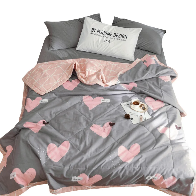 Весенне-летнее стеганое одеяло в скандинавском стиле с листьями, воздухопроницаемые одеяла для взрослых и детей, лоскутное покрывало для кровати, домашний текстиль