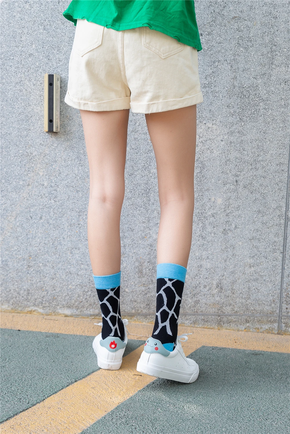 Новые винтажные носки-трубы для девочек с рисунком коровы, молока, унисекс, Харадзюку, веселые, летние, Осенние, зимние носки, Прямая