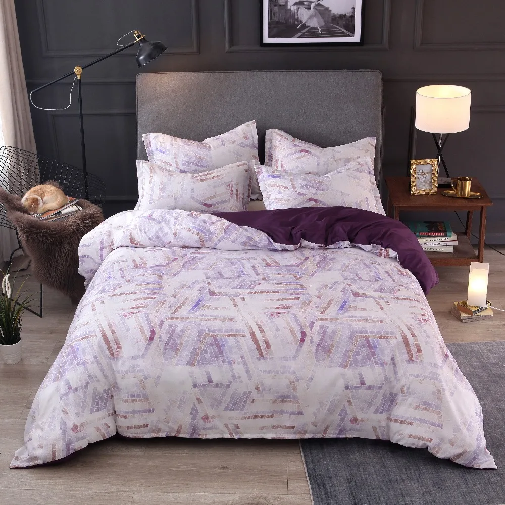 2019 Simple Bedding Set 3pcs2pcs Duvet Cover Pillowcase Single King Queen Size Comforter Cover Set With Pillow Sham No Sheet (1)