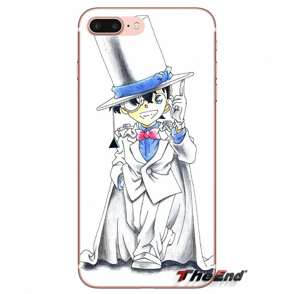 Для iPhone X 4 4S 5 5S 5C SE 6 6S 7 8 Plus Samsung Galaxy J1 J3 J5 J7 A3 A5 2016 2017 Чехлы JP Детектив Конан edogawa