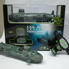 Пульт дистанционного управления подводная лодка большой U.S Seawolf rc субмарина игрушки для детей