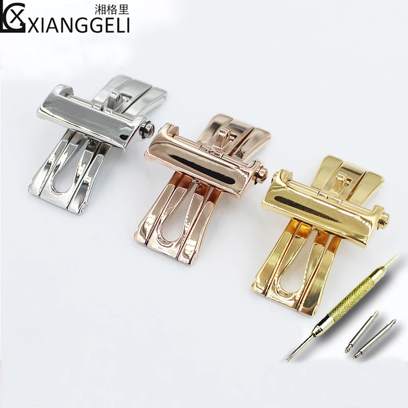 

Watch accessories 20mm22mm for treasure platinum BLANCPAIN folding butterfly buckle 316 stainless steel watch buckle