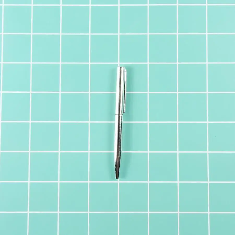 1 шт. мини металлическая шариковая ручка, качественные пластиковые офисные аксессуары, школьные принадлежности, ручки для письма, канцелярские принадлежности - Цвет: Small Metal Pen