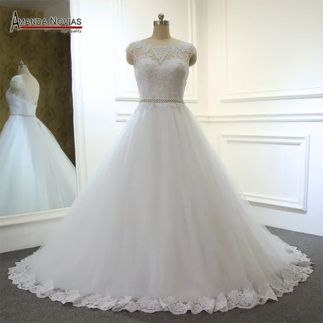 Amanda Noivas Simple But Elegant A Line Lace Wedding Dress With Belt Amanda Noivas Simple But Elegant A Line Lace Wedding Dress With Belt 2017 Vestido De Noiva