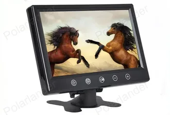 

9 Inch 800 x 480 Car Monitor for rear view parking Reversing Camera VCR DVD TFT LCD display for truck with remote control