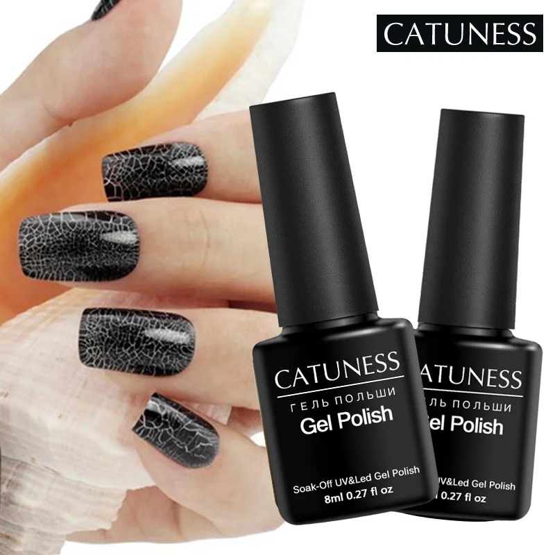 CATUNESS Лаки 12 Красочные гелевых ногтей для профессиональный крекинг Популярные