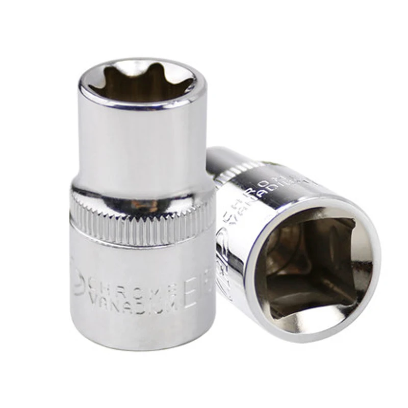 1 PCS 1/2" E14 Star Socket Wrench Head Metric Socket Set Socket End Kit