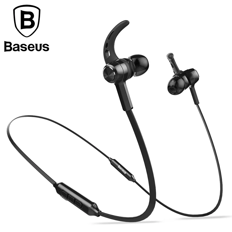 Baseus Magnetic Wireless Bluetooth Earphone For iPhone7 Samsung S8 Sport Running Stereo In Ear Earphone Earbuds
