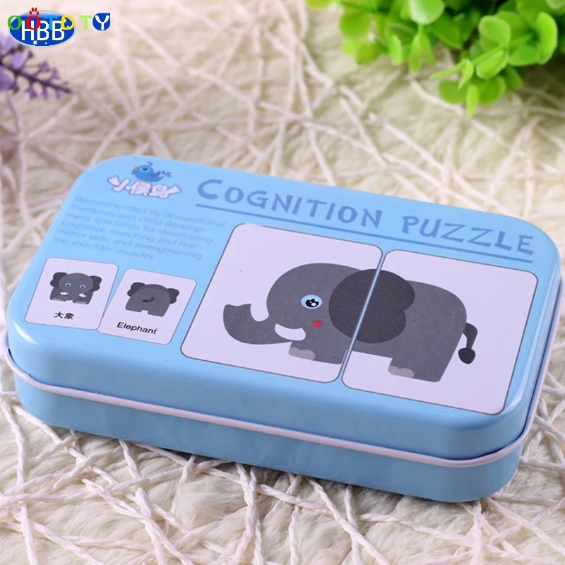 

Infant Baby Card Matching Jigsaw Puzzle Cognitive Learning Early Education Toy-TwFi