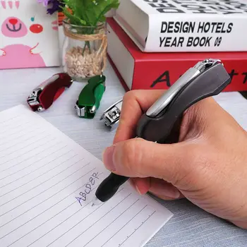 

Creative Multifunction Folded Nail Clippers Ballpoint Pen Stationery Pen Home Beauty Tool