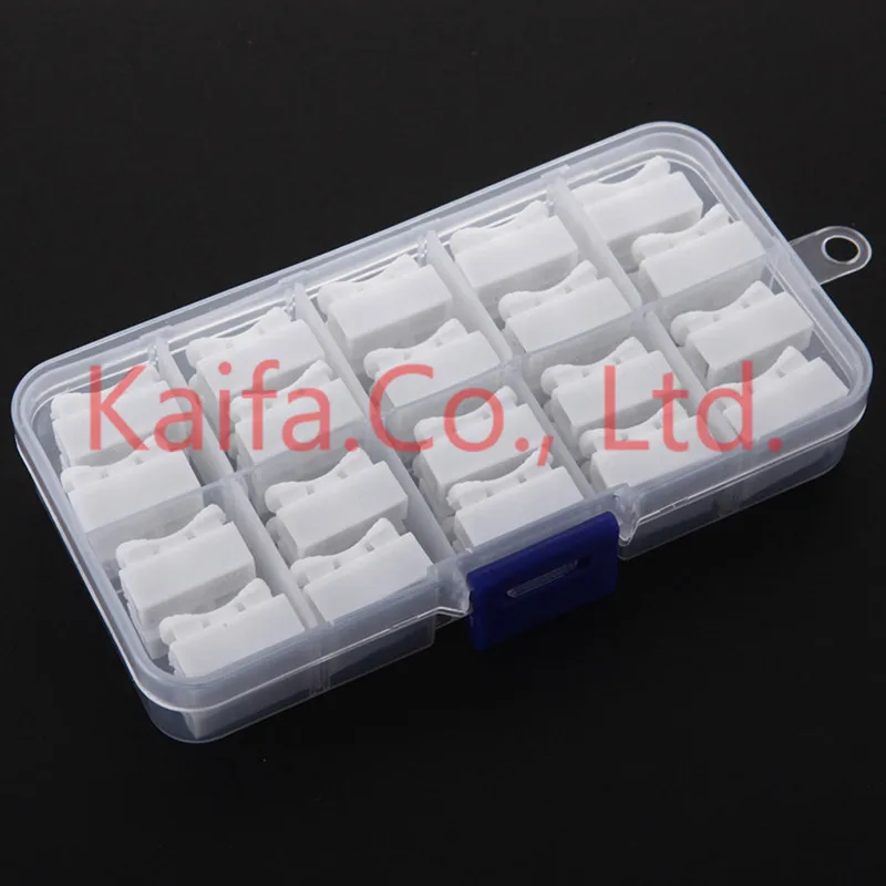 

46 Pieces/boxs CH-2 Spring Wire Connectors Electrical Cable Clamp Terminal Block Connector LED Strip Light Quick Wire Connecting