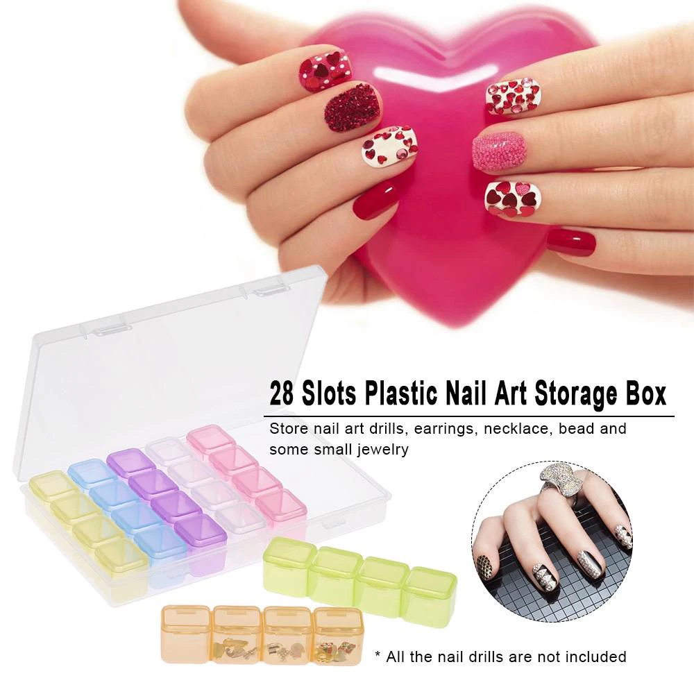 

Jewelry Display Transparent Plastic Storage Box Jewelry Ring Display Box Tray Storage Organizer Jewelry Packaging & Display