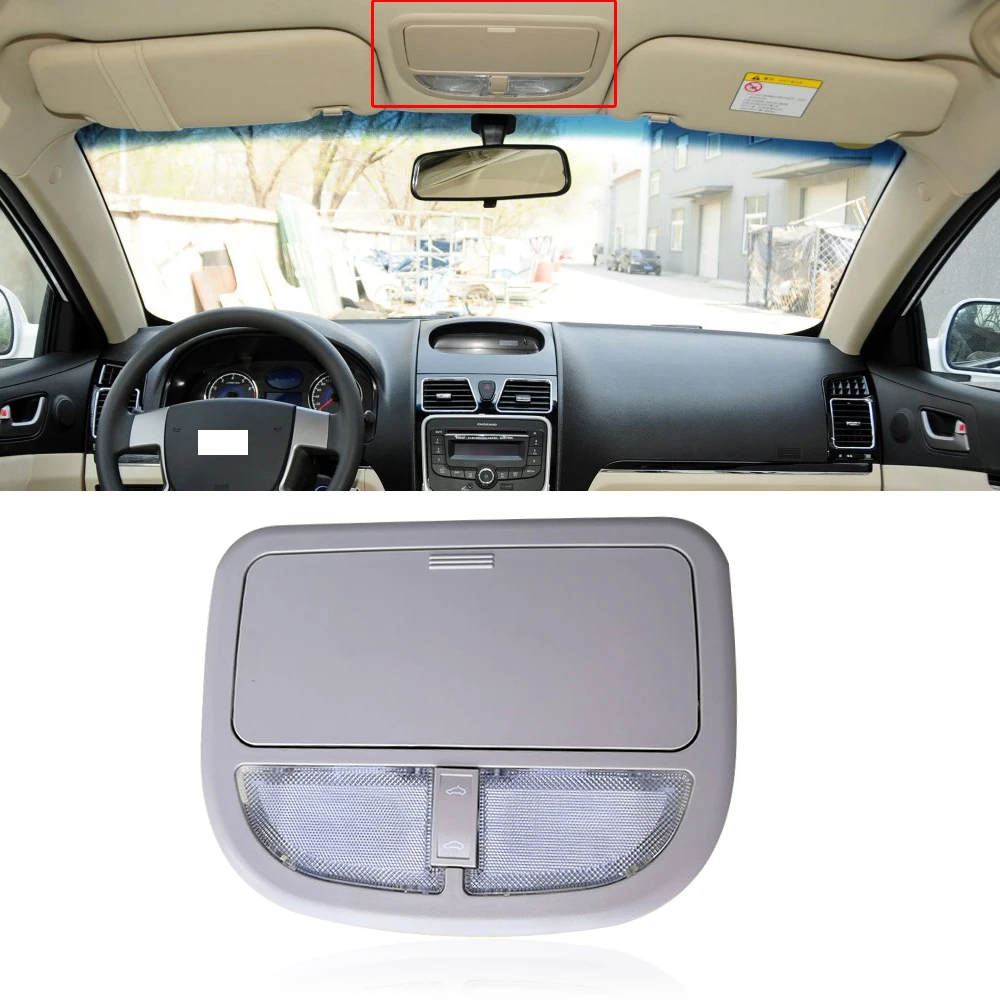 

CAPQX For Geely Emgrand EC7 09-13 Car Inner Reading Light Ceiling Light With Switch Night Lamp Glass Box Inside Roof Dome Lamp