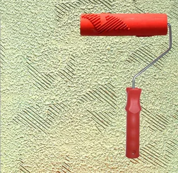 

Diatom ooze tools decorative paint roller 7 inch rubber tetured roller with handle no . 021