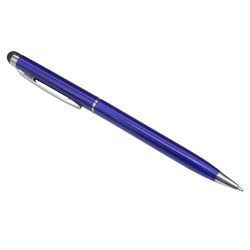2 шт. новейший тонкий стилус емкостный сенсорный Емкость шариковая ручка офисные и школьные принадлежности - Цвет: Royal blue