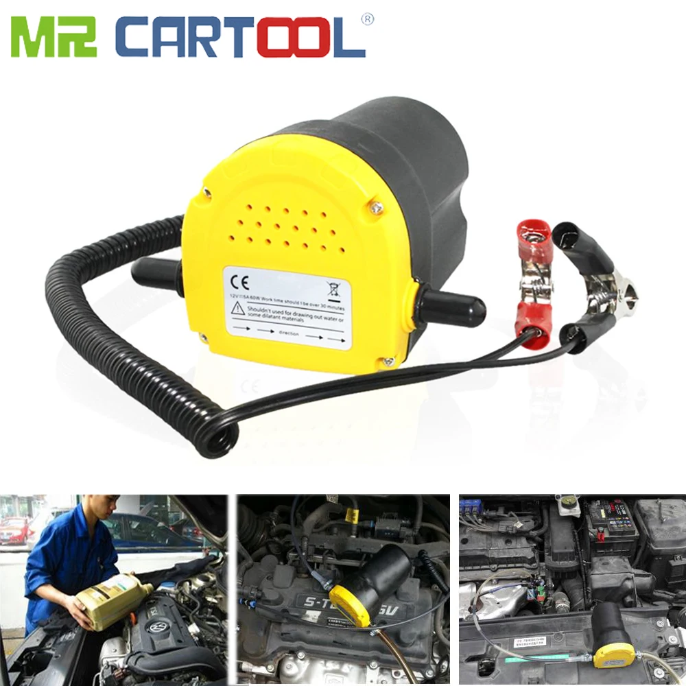 

Mr Cartool 12V/24V Car Engine Oil Pump Electric Oil Diesel Fluid Sump Extractor Scavenge Exchange Fuel Transfer Suction Tool