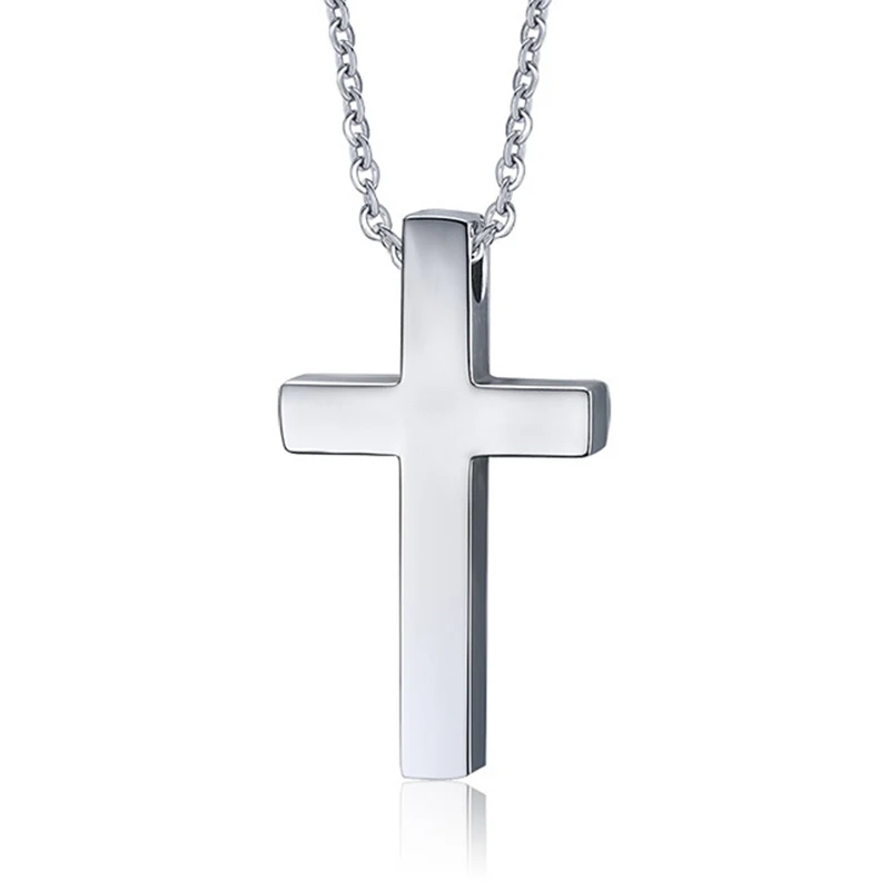 Quality Titanium Cross Pendant Necklace 
