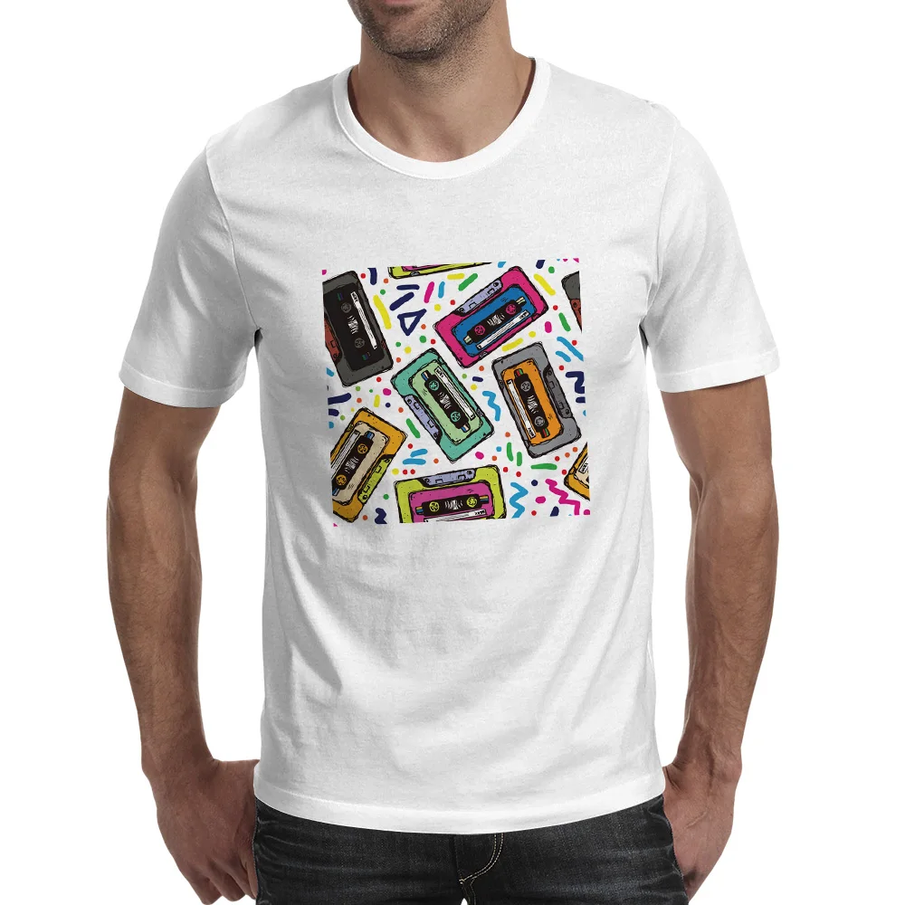 Cassette Art T Shirt Music Popart Hip Hop Creative Cool T shirt Pop