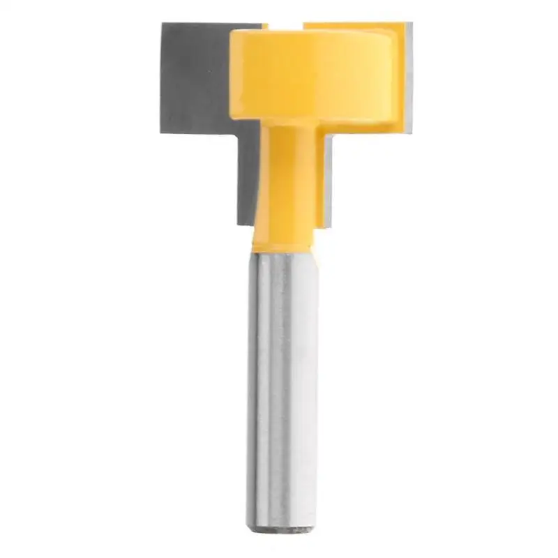 

8mm Shank Router Bit T-Type Slotted Milling Cutter Woodworking Tool Drilling Milling For Wood Carbide Alloy