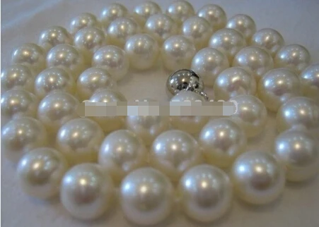 

Free shipping >>@ 1270 18" noblest AAA++ 10-11MM SOUTH SEA WHITE PEARL NECKLACE