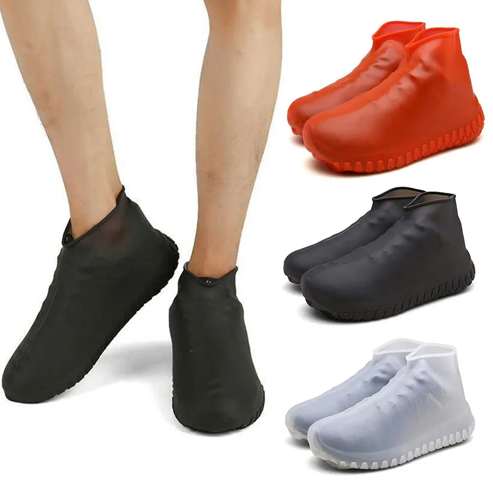 Silicone Waterproof Shoe Cover Outdoor Rainproof Hiking Skid-proof Shoe Covers