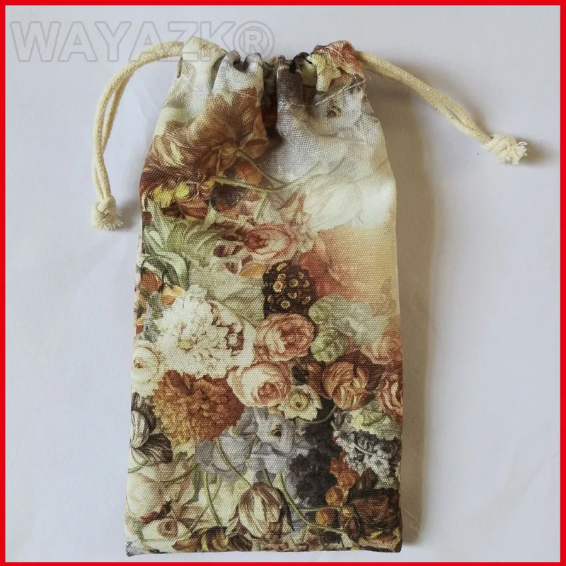 

(50pcs/lot) wholesale cloth drawstring canvas bag