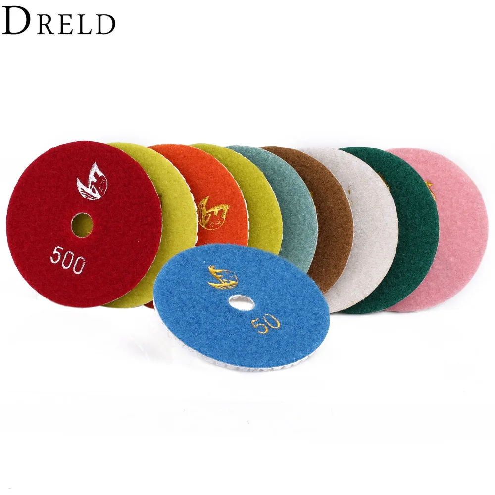 10pcs Dremel Accessories 100mm Polishing Pads Sander Pad Grinding Wheel